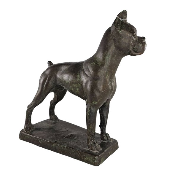 Vintage Austin Productions Boxer Dog Statue *FLAW* *Repaired* - Picture 5 of 16